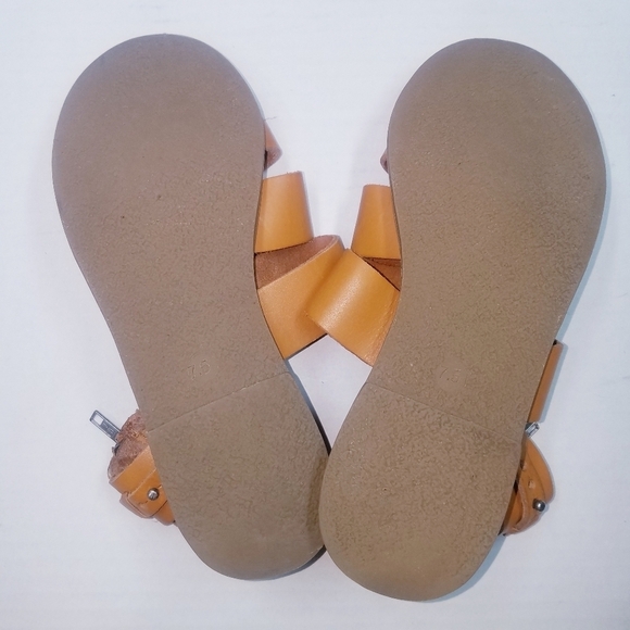 🌸 Madewell | Rowan Gladiator Brown‎ Leather Strap Sandals 7.5 - Picture 4 of 10